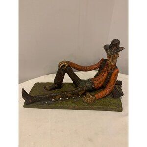 VINTAGE MID-CENTURY GLENWOOD BY HAEGER COWBOY SCULPTURE - SIGNED! RARE!